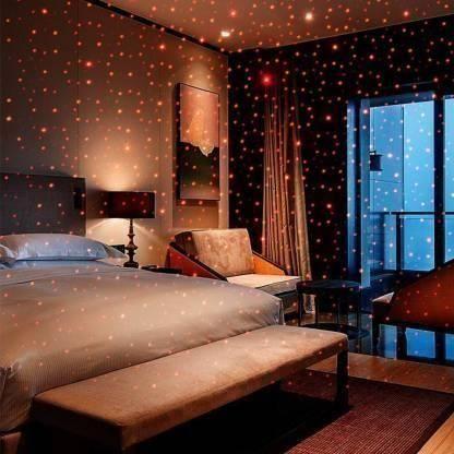 Star Lamp USB Car Star Ceiling Light Sky Projection Lamp (Red)